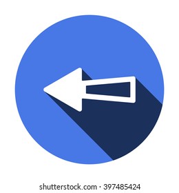 Arrow   icon,  isolated. Flat  design.
