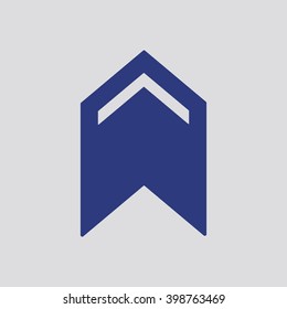 Arrow  icon,  isolated. Flat  design.
