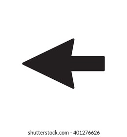 Arrow  icon,  isolated. Flat  design.