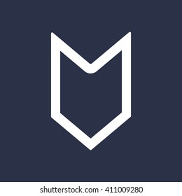 Arrow  icon,  isolated. Flat  design.