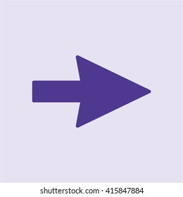 Arrow  icon,  isolated. Flat  design.
