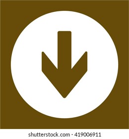 Arrow  icon,  isolated. Flat  design.
