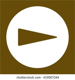 Arrow  icon,  isolated. Flat  design.