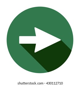 Arrow  icon,  isolated. Flat  design.