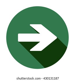 Arrow  icon,  isolated. Flat  design.