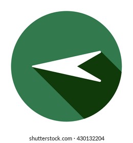 Arrow  icon,  isolated. Flat  design.