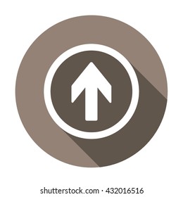 Arrow  icon,  isolated. Flat  design.