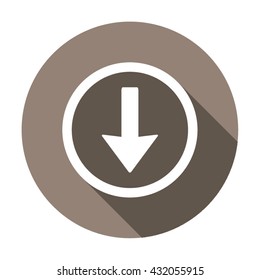 Arrow  icon,  isolated. Flat  design.