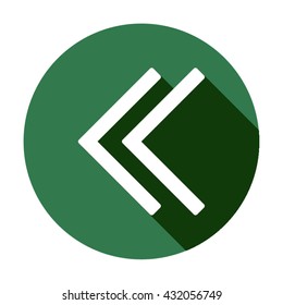 Arrow  icon,  isolated. Flat  design.