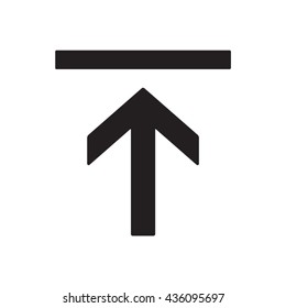 Arrow  icon,  isolated. Flat  design.