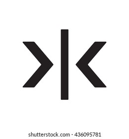 Arrow  icon,  isolated. Flat  design.