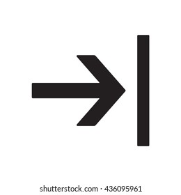 Arrow  icon,  isolated. Flat  design.