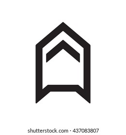 Arrow  icon,  isolated. Flat  design.