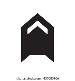 Arrow  icon,  isolated. Flat  design.