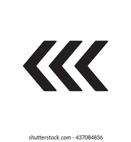 Arrow  icon,  isolated. Flat  design.