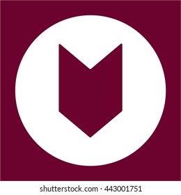 Arrow  icon,  isolated. Flat  design.