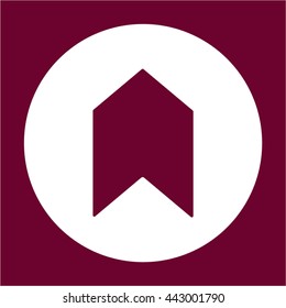 Arrow  icon,  isolated. Flat  design.