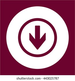 Arrow  icon,  isolated. Flat  design.
