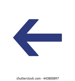 Arrow   icon,  isolated. Flat  design.