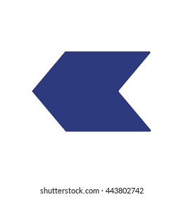 Arrow  icon,  isolated. Flat  design.