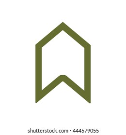Arrow    icon,  isolated. Flat  design.