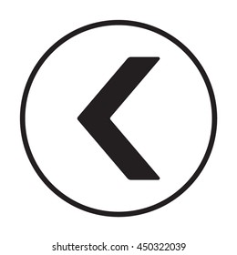 Arrow    icon,  isolated. Flat  design.