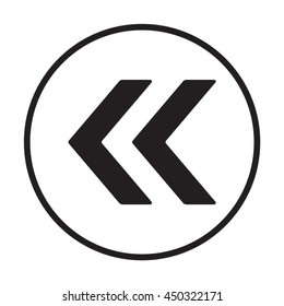 Arrow    icon,  isolated. Flat  design.