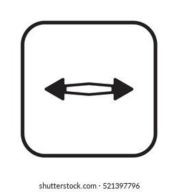  Arrow  icon, isolated. Flat design. 