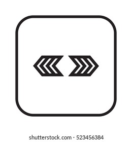  Arrow   icon, isolated. Flat  design. 