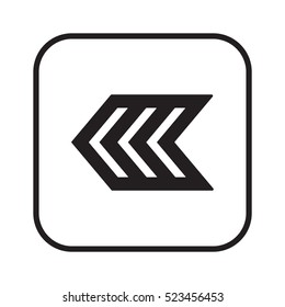  Arrow   icon, isolated. Flat  design. 
