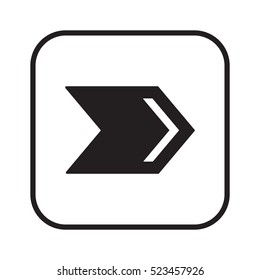  Arrow   icon, isolated. Flat  design. 