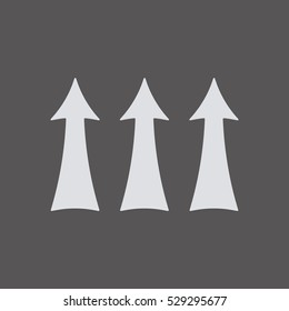 Arrow  icon,  isolated. Flat  design.