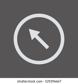  Arrow   icon,  isolated. Flat  design.