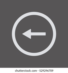 Arrow   icon,  isolated. Flat  design.