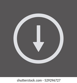  Arrow   icon,  isolated. Flat  design.