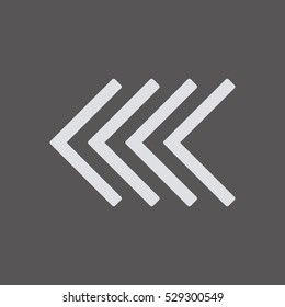  Arrow   icon,  isolated. Flat  design.