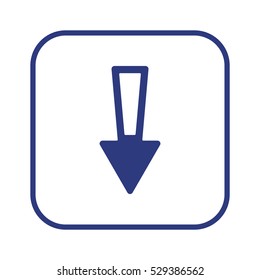  Arrow  icon, isolated. Flat design. 