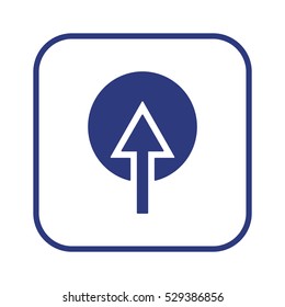  Arrow  icon, isolated. Flat design. 