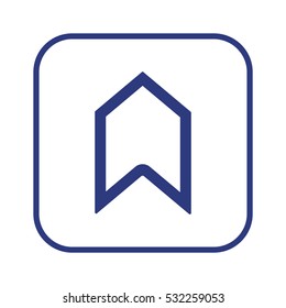  Arrow   icon, isolated. Flat  design.  