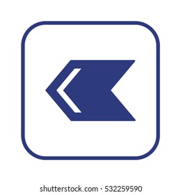 Arrow   icon, isolated. Flat  design. 