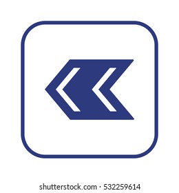  Arrow   icon, isolated. Flat  design. 