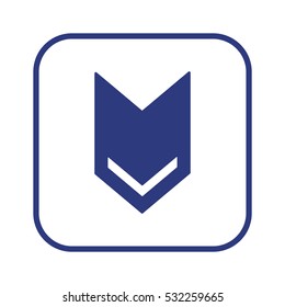 Arrow   icon, isolated. Flat  design. 