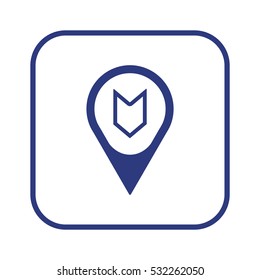  Arrow  icon, isolated. Flat  design. 