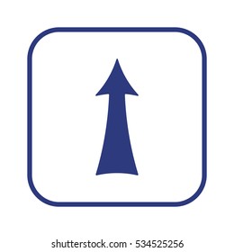  Arrow  icon,  isolated. Flat  design.