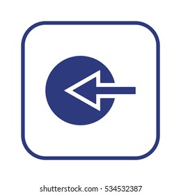  Arrow   icon,  isolated. Flat  design.