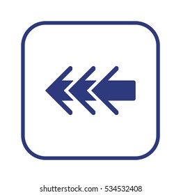  Arrow   icon,  isolated. Flat  design.