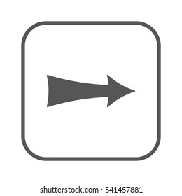  Arrow  icon,  isolated. Flat  design.