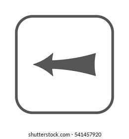  Arrow  icon,  isolated. Flat  design.