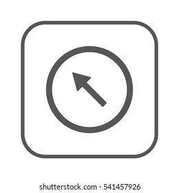  Arrow   icon,  isolated. Flat  design.