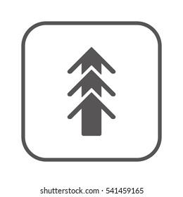  Arrow   icon,  isolated. Flat  design.